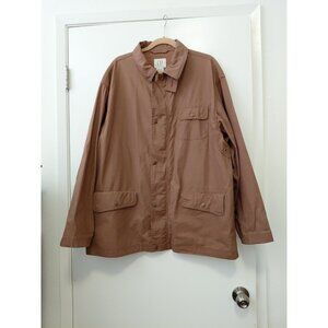 GAP Men's Waxed Canvas Chore Barn Coat Brown Large